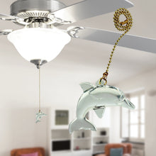 Load image into Gallery viewer, Dolphin Ceiling Fan Pull with Beaded Chain - 3 Pack - FA121
